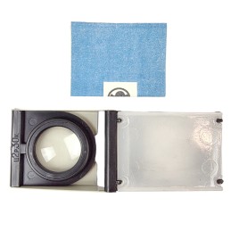 Magnifying display stand, slide viewer