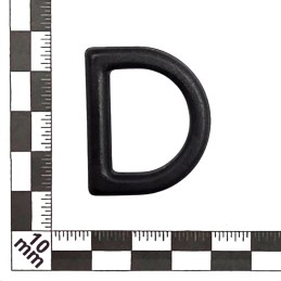 D-Ring Dkal 25mm, black, DIYP