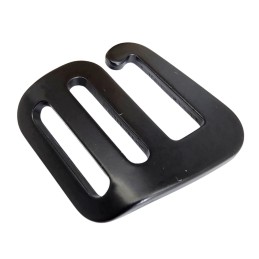 Metal G-hook 25mm, left, black, DIYP