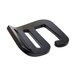 Metal G-hook 25mm, left, black, DIYP