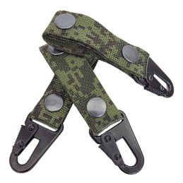 FRP Belt loop with the light snap-hook nad press studs, Digital Flora