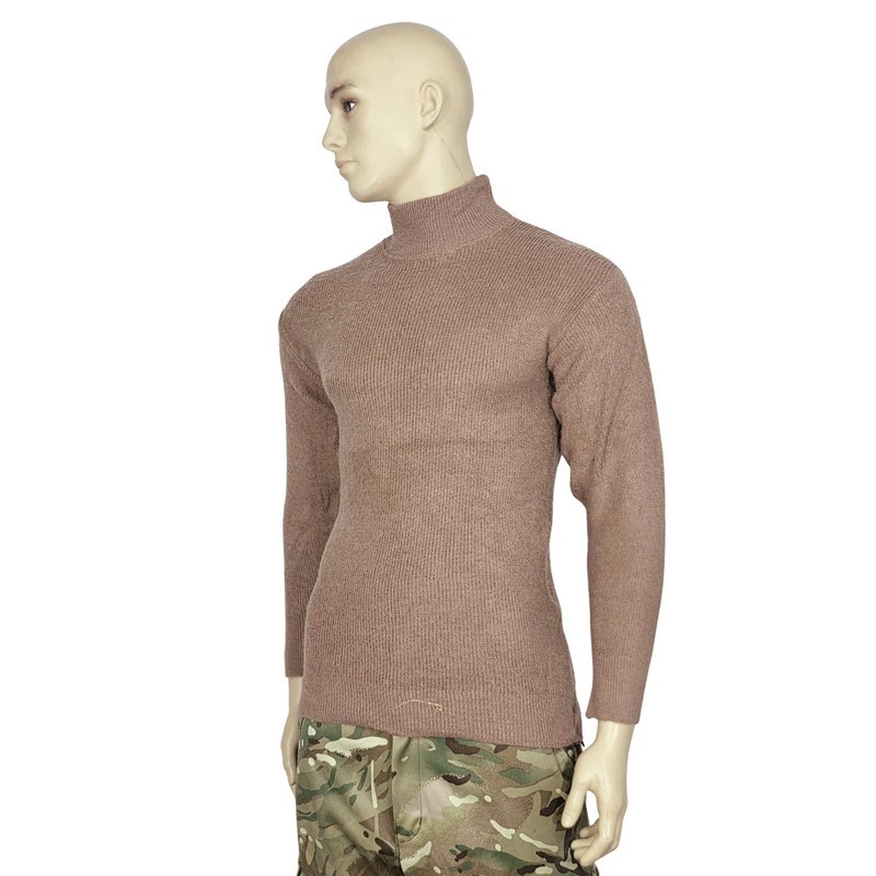 Sweter męski, Afgan, brązowo-rudy