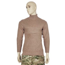 Sweter męski, Afgan, brązowo-rudy