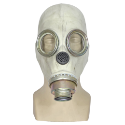 ShM-41M gas mask "Slon" ("Elephant"), with a plastic acoustic chamber
