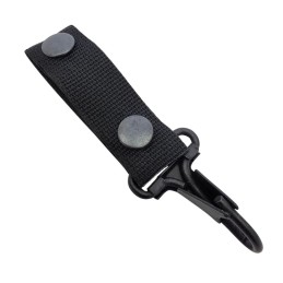 FRP Belt loop with the snap-hook nad press studs, Black