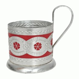 Koszyczek na  szklankę - podstakannik, malowany