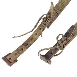 Sling for PPSh or PPS, tied, narrow, dark leather, with adjusters
